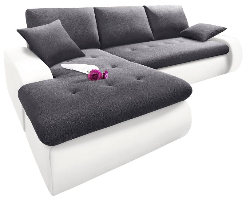 TRENDMANUFAKTUR Ecksofa »Indie, modern und bequem, Materialmix, OTTOs Choice, L-Form«, wahlweise XL oder XXL von TRENDMANUFAKTUR
