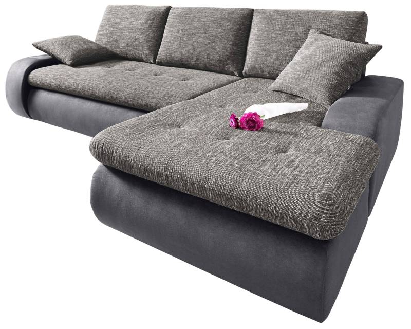TRENDMANUFAKTUR Ecksofa »Indie, modern und bequem, Materialmix, OTTOs Choice, L-Form«, wahlweise XL oder XXL von TRENDMANUFAKTUR