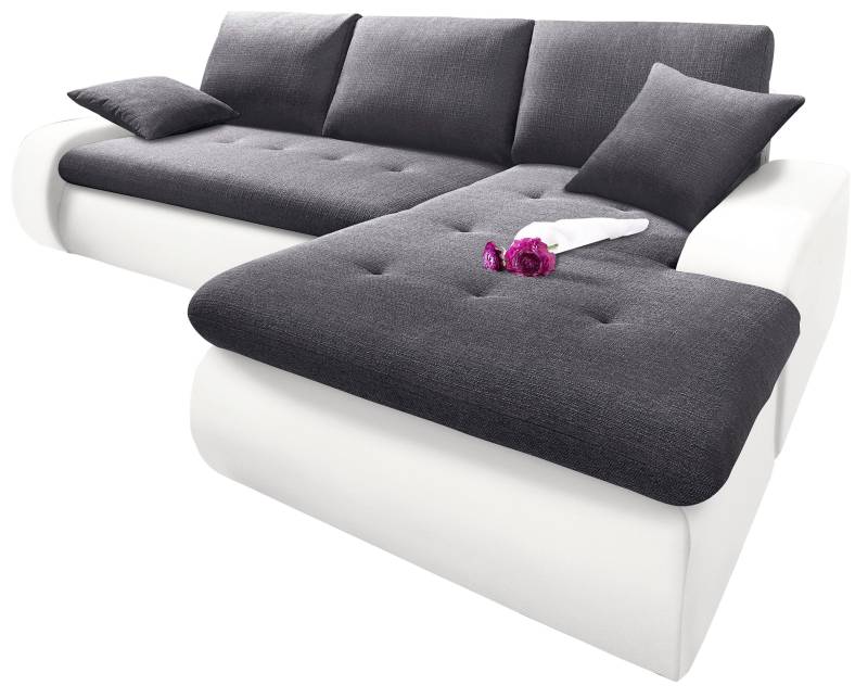 TRENDMANUFAKTUR Ecksofa »Indie, modern und bequem, Materialmix, OTTOs Choice, L-Form«, wahlweise XL oder XXL von TRENDMANUFAKTUR