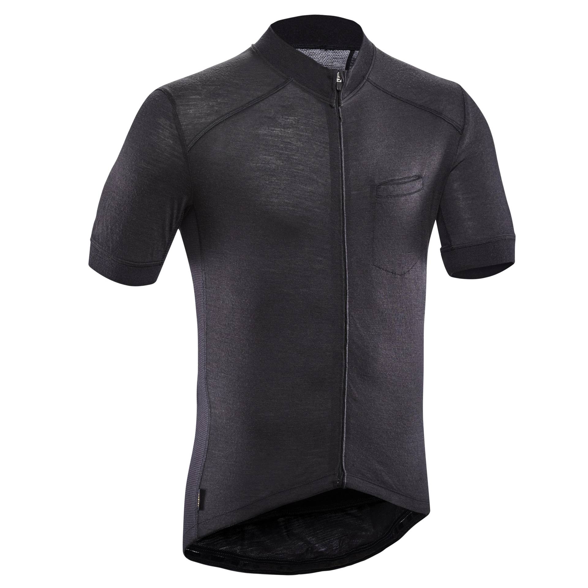 Kurzarmtrikot - Gravel 900 Herren Schwarz Leicht S von TRIBAN