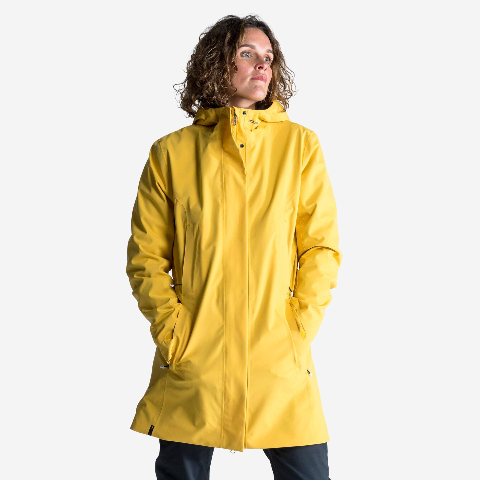 Regenjacke - Sailing 300 Damen Gelb Bunt 52/2XL von TRIBORD