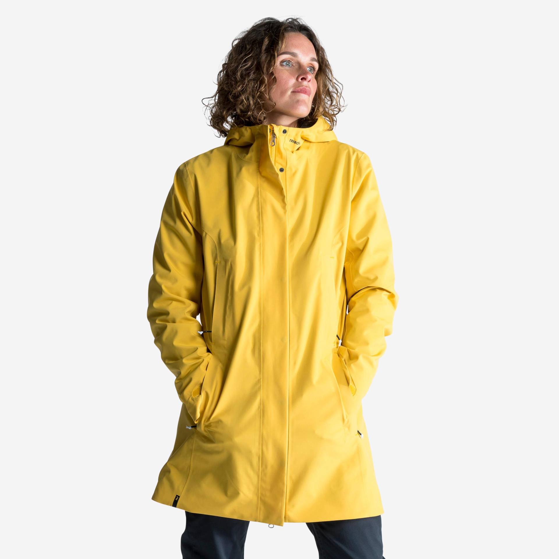 Regenjacke - Sailing 300 Damen Gelb Bunt XL von TRIBORD