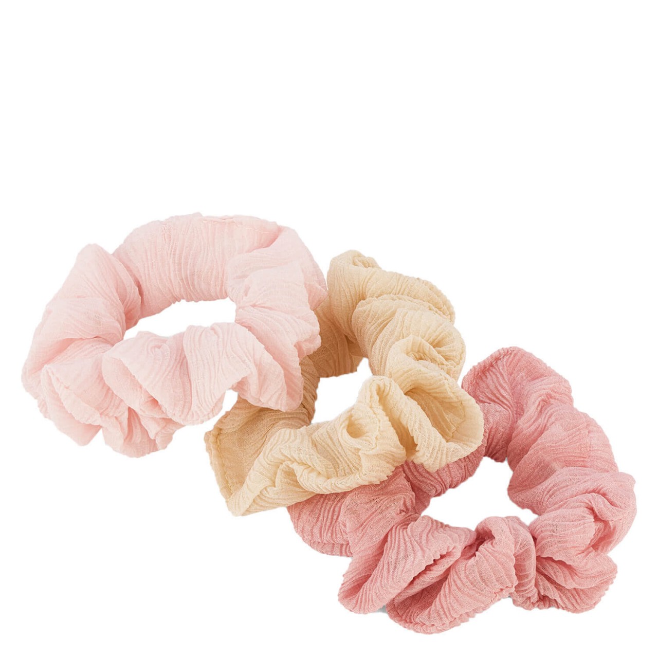 Body Mind and Soul Scrunchie Yoga Chiffon Rosa von TRISA