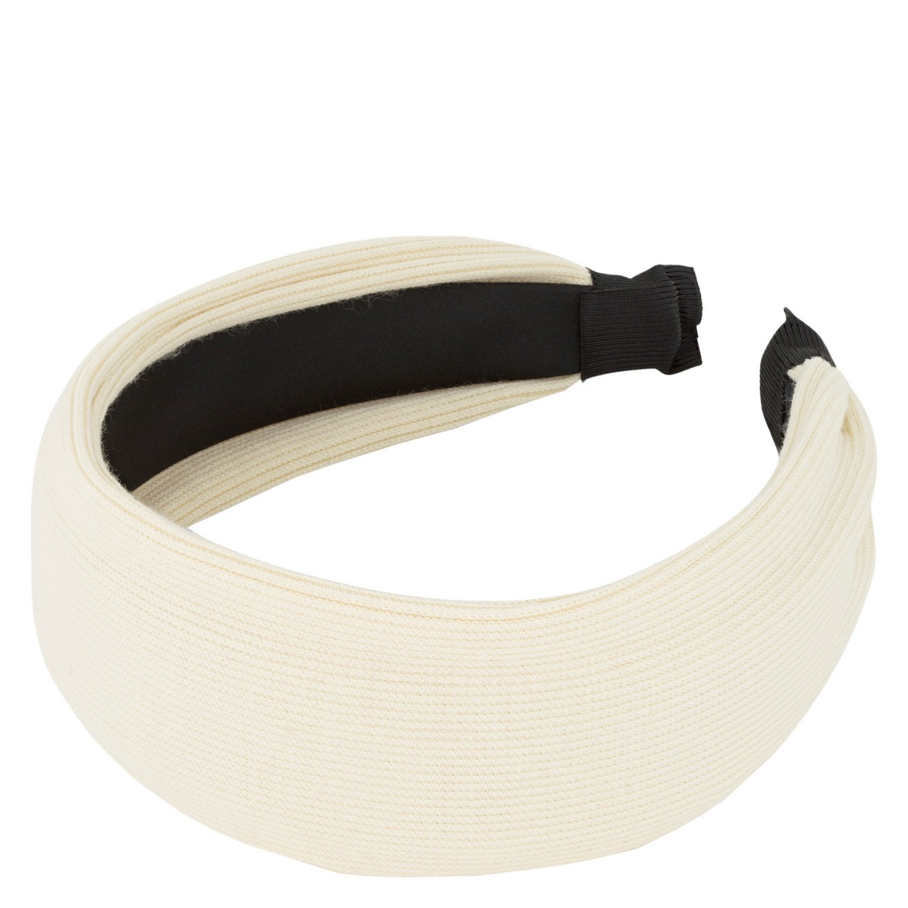 TRISA Hair - Wide knitted Hairband, white von TRISA