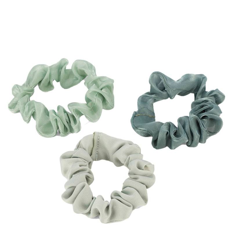 Transparentes Scrunchie mit Glanz, mint von TRISA