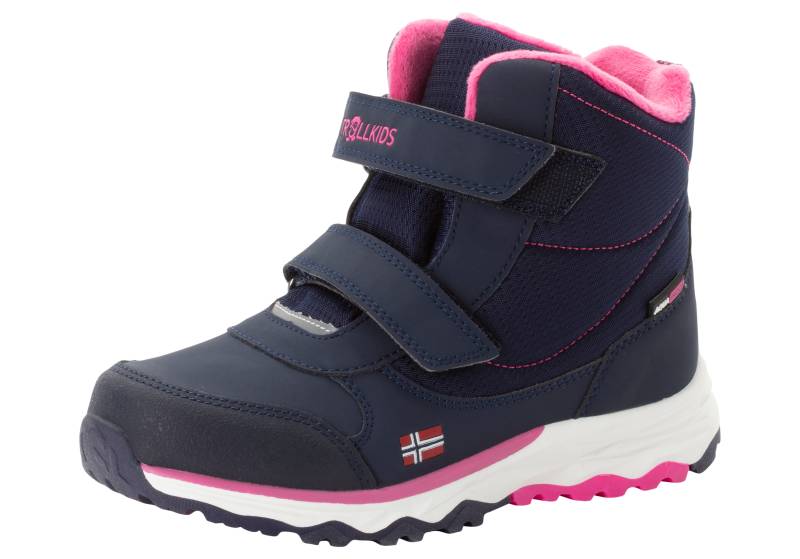 TROLLKIDS Winterstiefel »KIDS HAFJELL WINTER BOOTS«, wasserdicht, Klettverschluss, reflektierende Details von TROLLKIDS