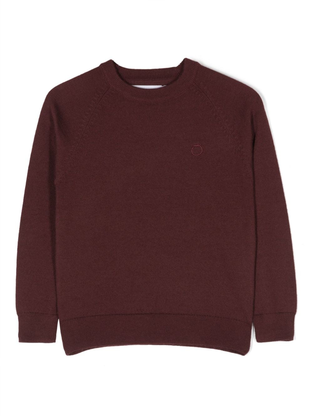 TRUSSARDI JUNIOR logo-embroidered fine-knit jumper von TRUSSARDI JUNIOR