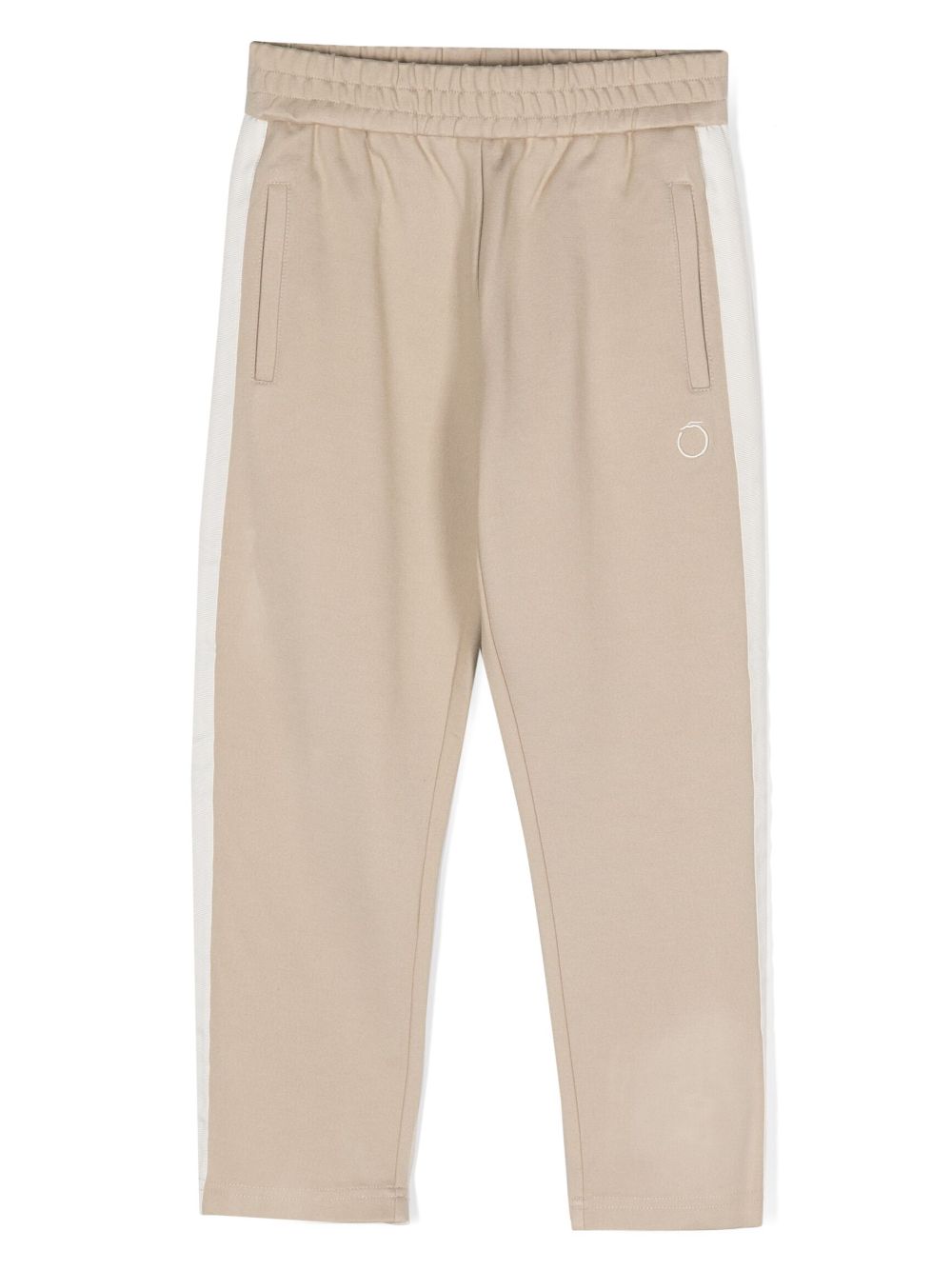 TRUSSARDI JUNIOR logo-embroidered track pants - Neutrals von TRUSSARDI JUNIOR