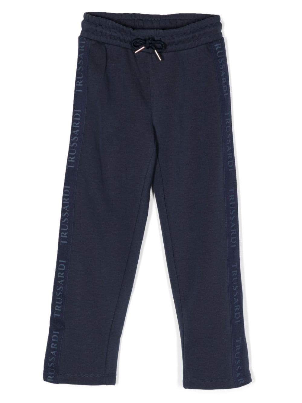 TRUSSARDI JUNIOR logo-tape cotton track pants - Blue von TRUSSARDI JUNIOR