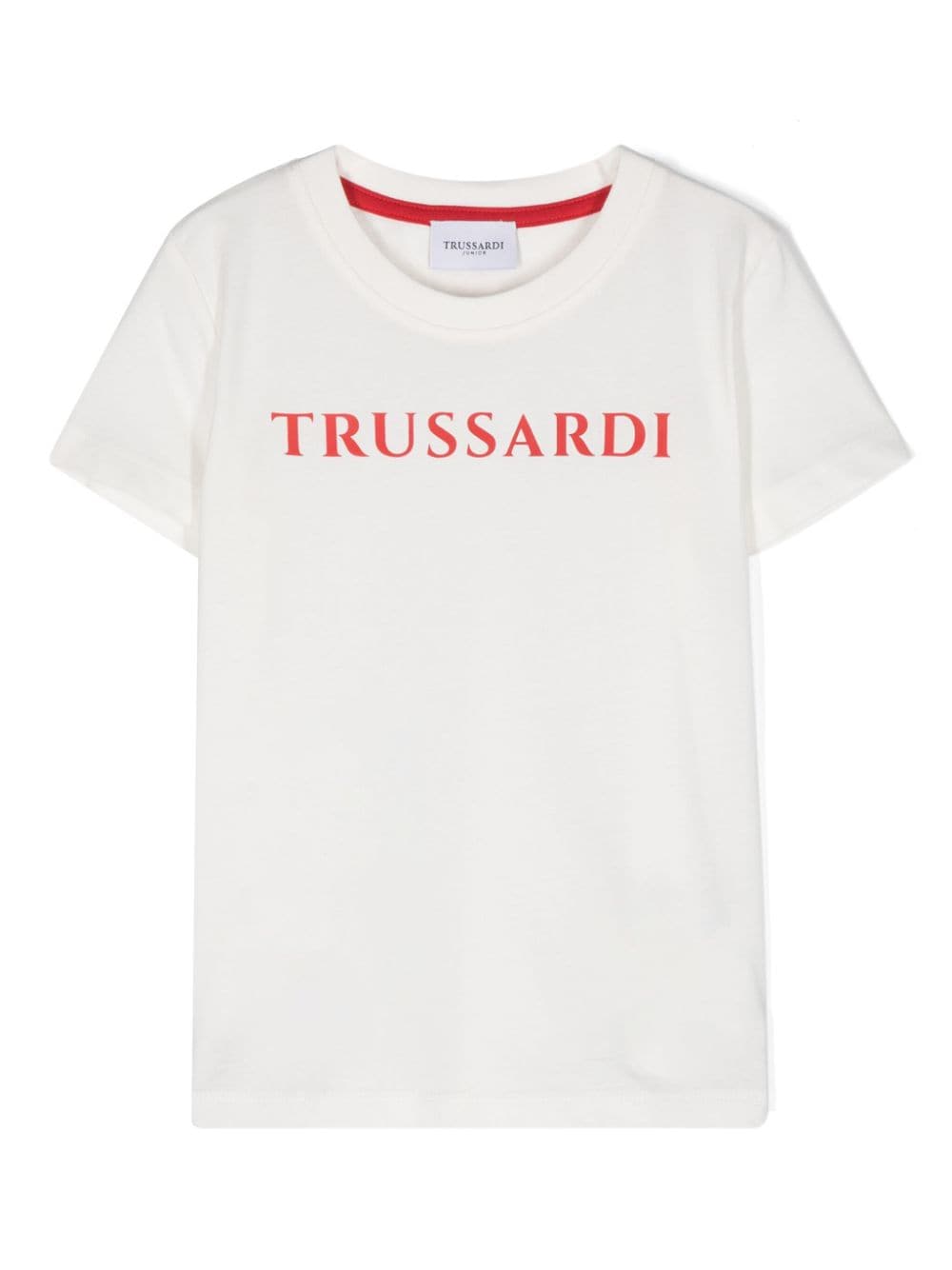 TRUSSARDI JUNIOR rubberised-logo T-shirt - White von TRUSSARDI JUNIOR