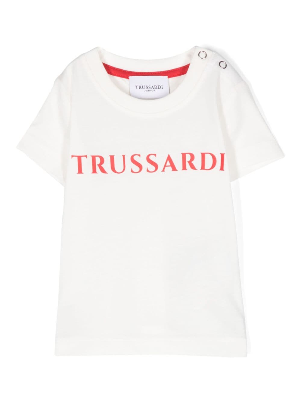 TRUSSARDI JUNIOR rubberised-logo T-shirt - White von TRUSSARDI JUNIOR
