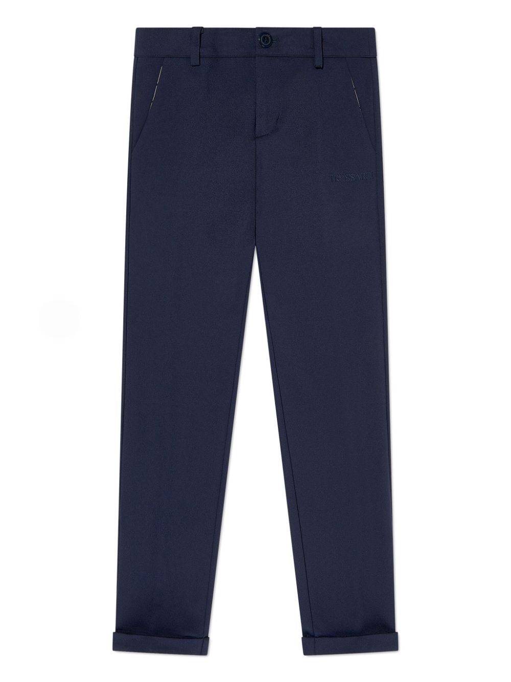 TRUSSARDI JUNIOR straight-leg trousers - Blue von TRUSSARDI JUNIOR