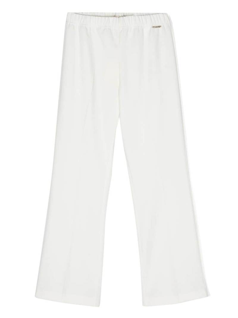 TWINSET Kids crepe straight trousers - White von TWINSET Kids