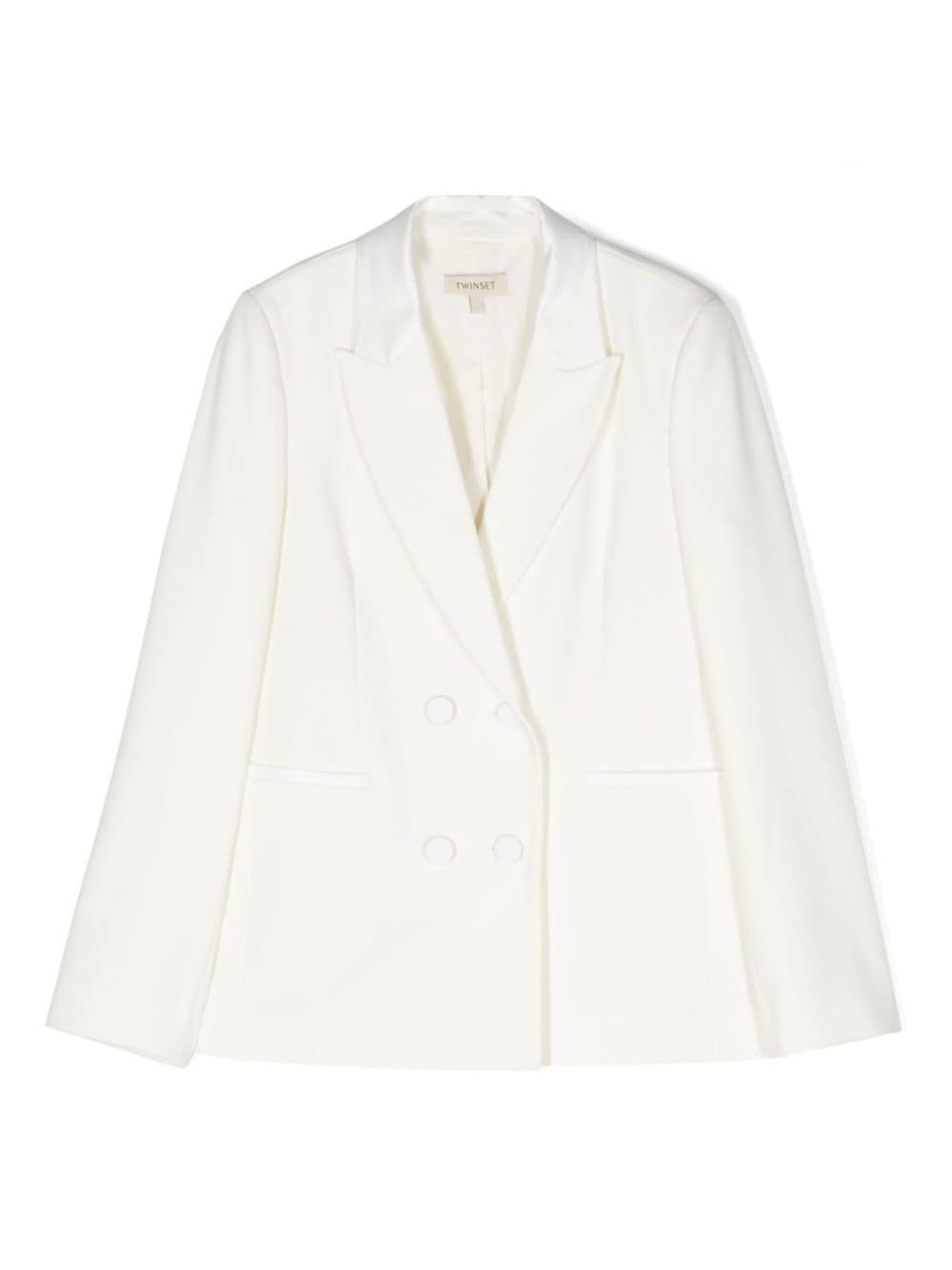 TWINSET Kids peak-lapels double-breasted blazer - White von TWINSET Kids