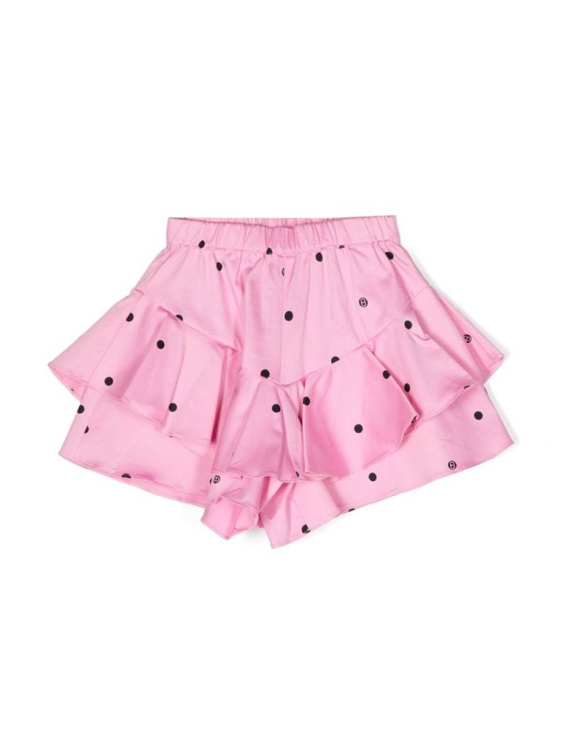 TWINSET Kids polka-dot ruffled shorts - Pink von TWINSET Kids