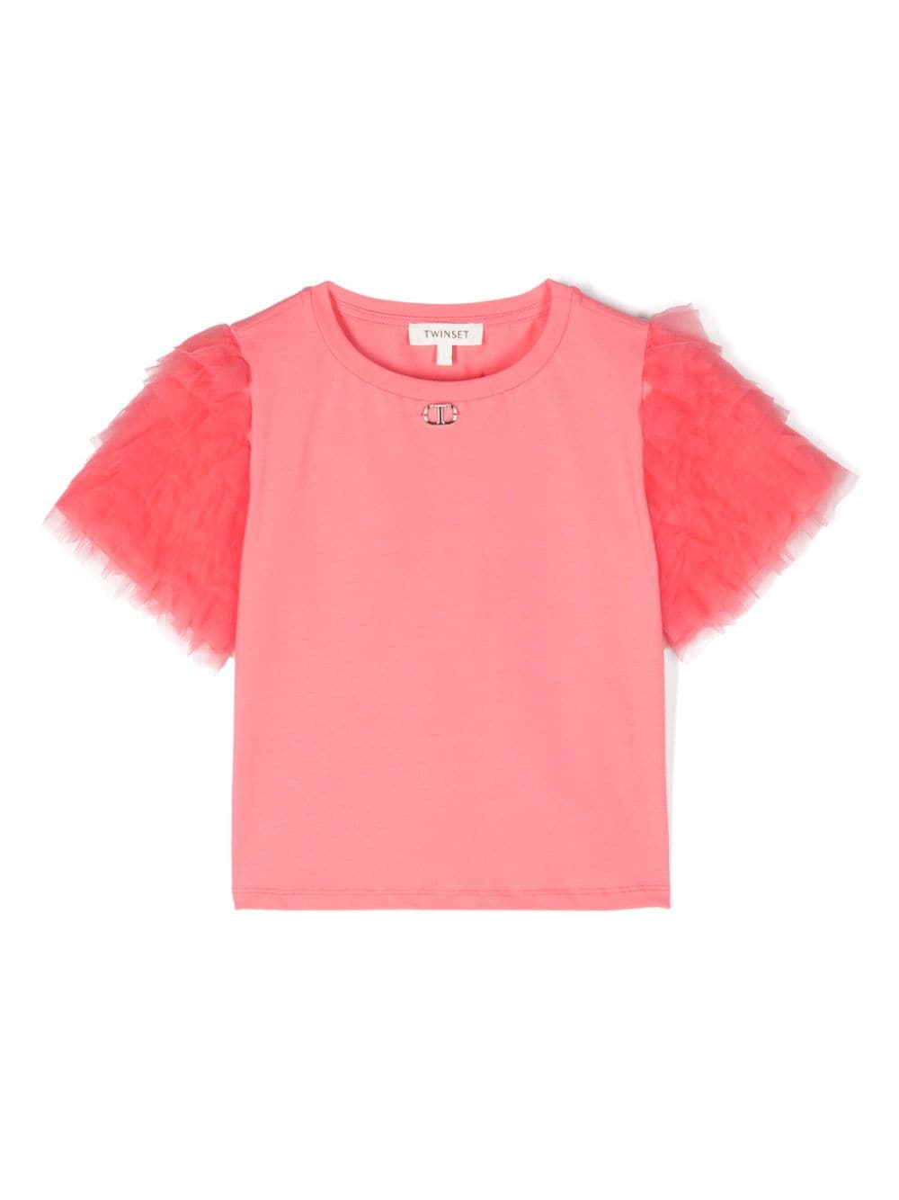 TWINSET Kids ruffle-detail T-shirt - Pink von TWINSET Kids