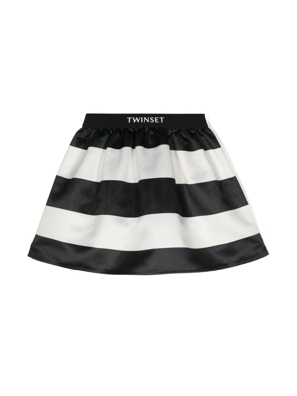 TWINSET Kids striped mini skirt - Black von TWINSET Kids