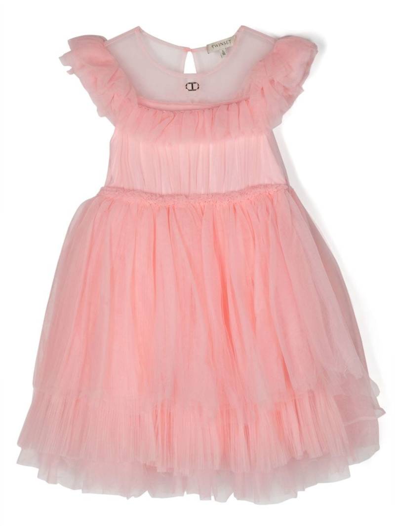 TWINSET Kids tulle-overlay dress - Pink von TWINSET Kids