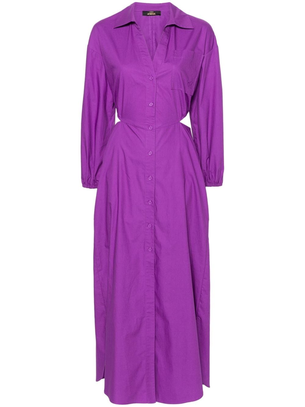 TWINSET Actitude poplin maxi dress - Purple von TWINSET