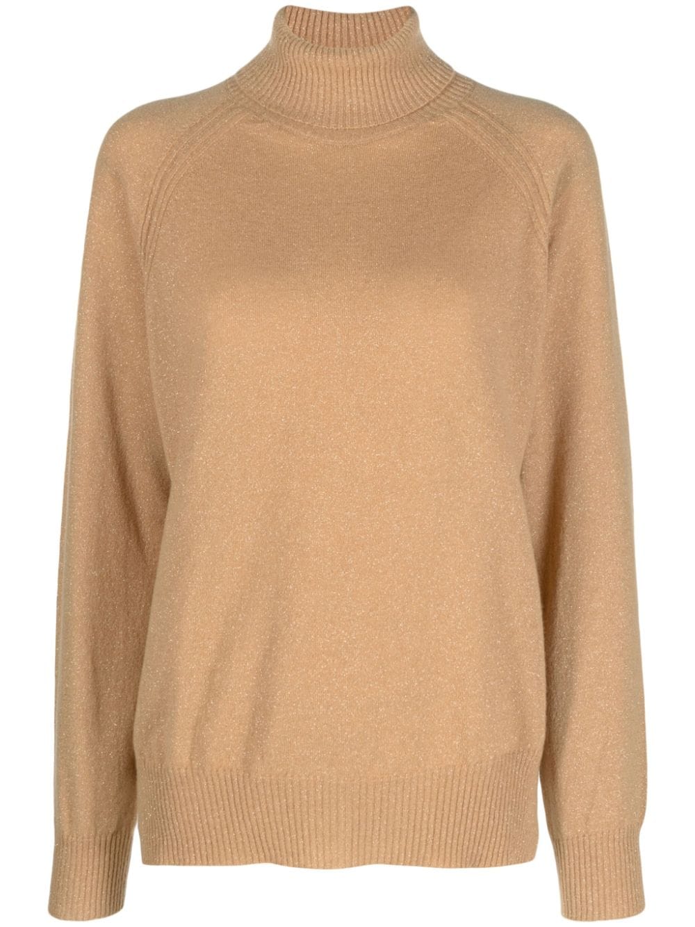 TWINSET Lurex roll-neck jumper - Neutrals von TWINSET