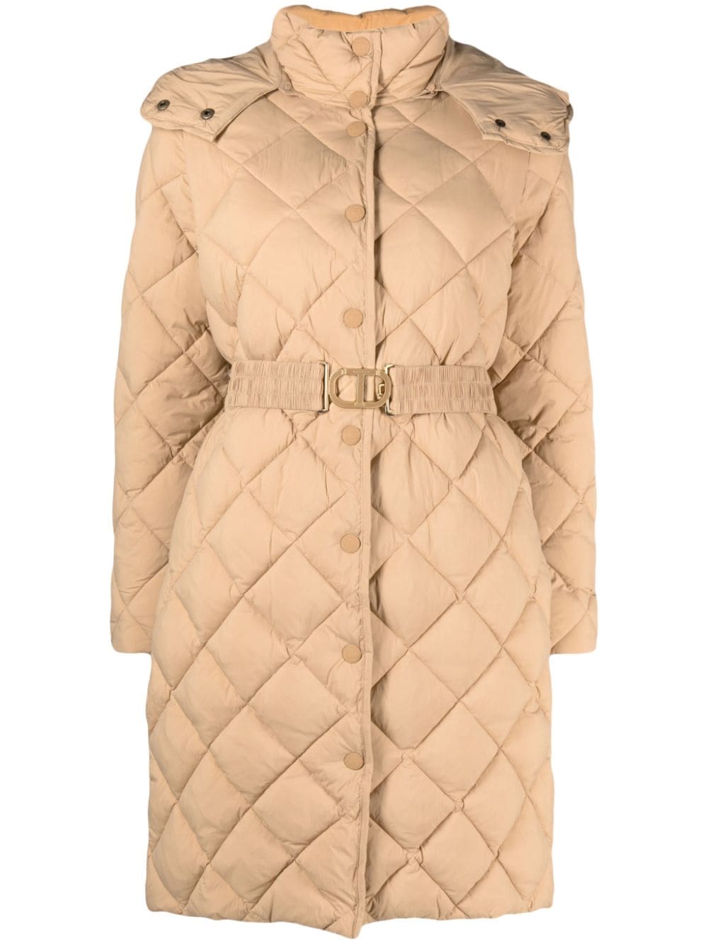 TWINSET diamond-quilted coat - Brown von TWINSET