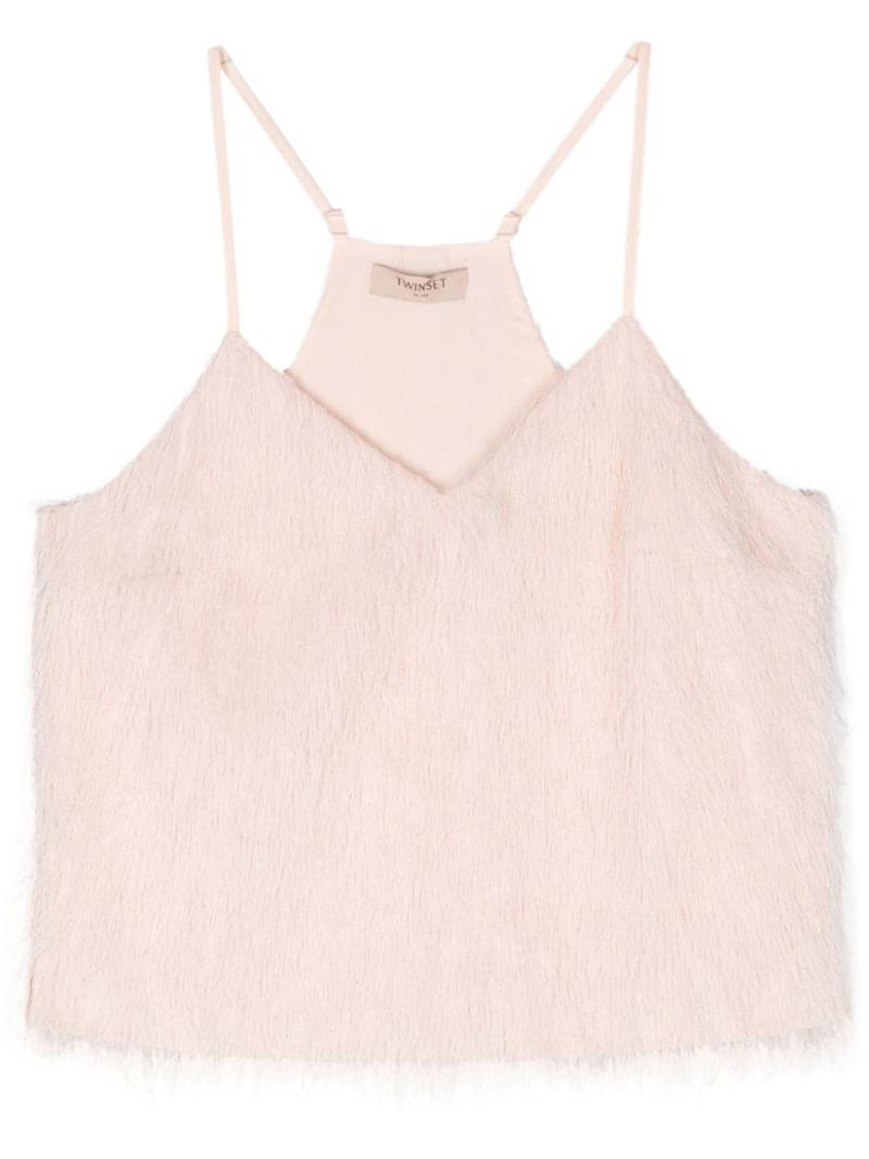 TWINSET feather-like tank top - Pink von TWINSET