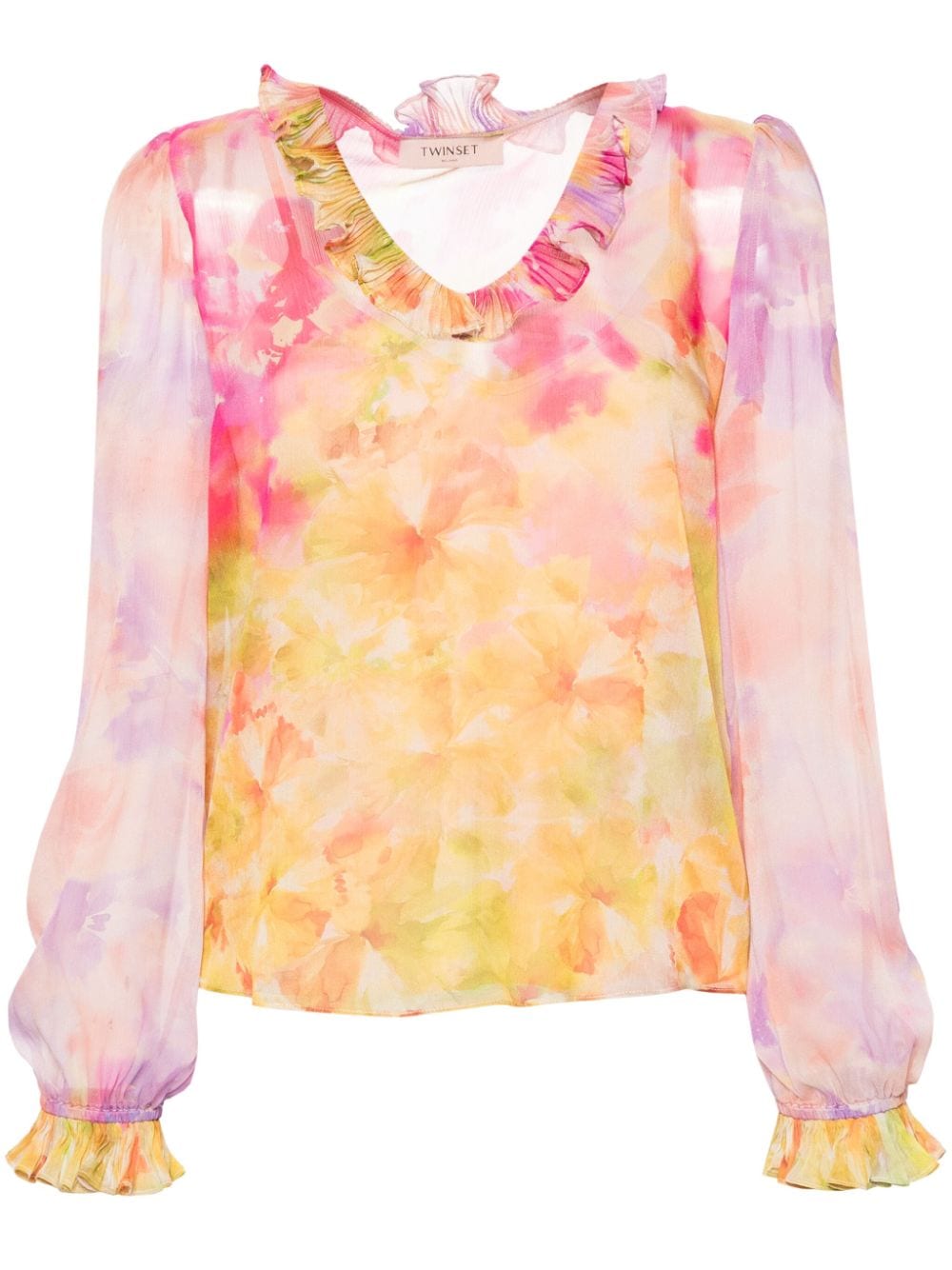 TWINSET floral-print georgette blouse - Pink von TWINSET
