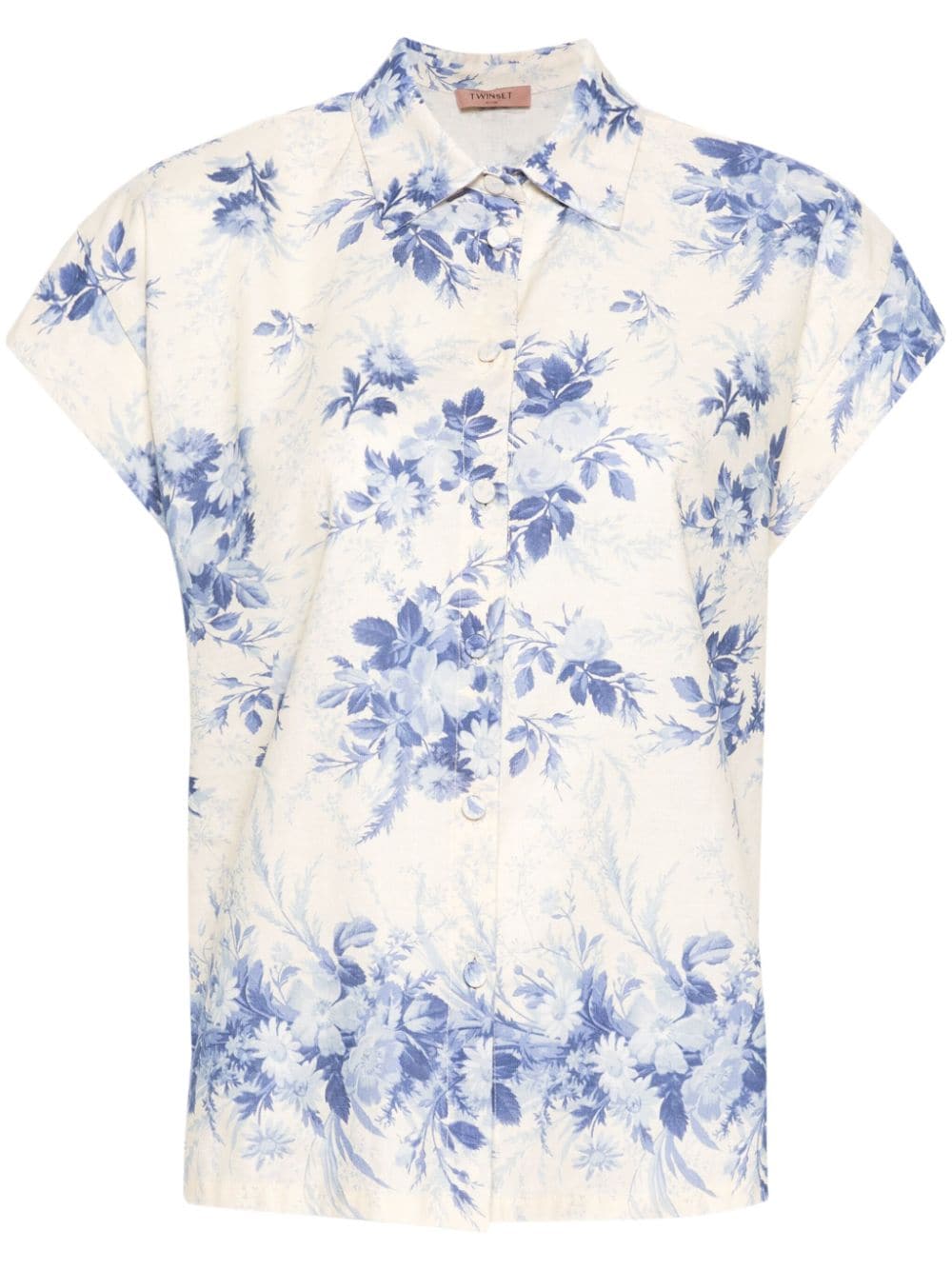 TWINSET floral-print shirt - Neutrals von TWINSET