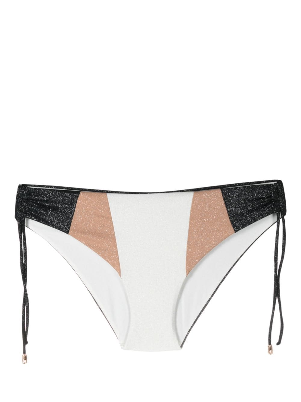 TWINSET glitter-embellished bikini briefs - White von TWINSET