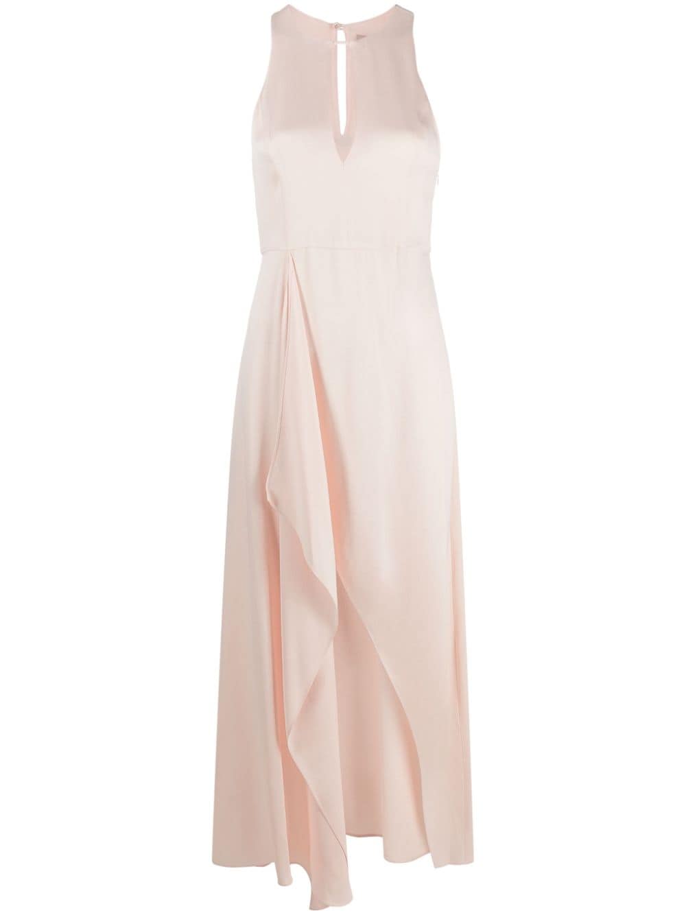 TWINSET keyhole-neck satin maxi dress - Pink von TWINSET