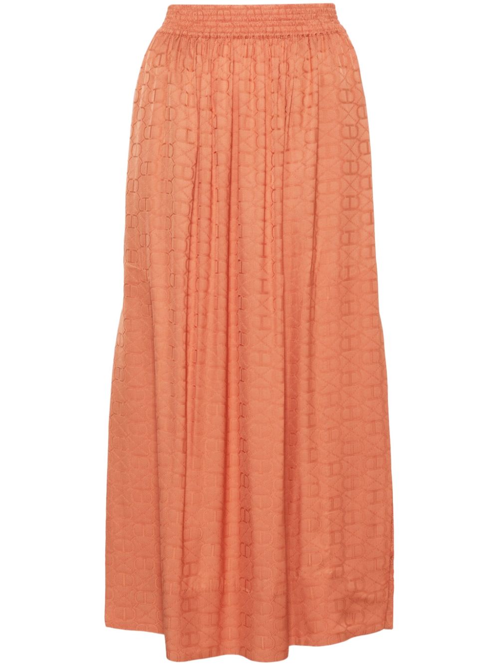 TWINSET monogram-jacquard skirt - Orange von TWINSET