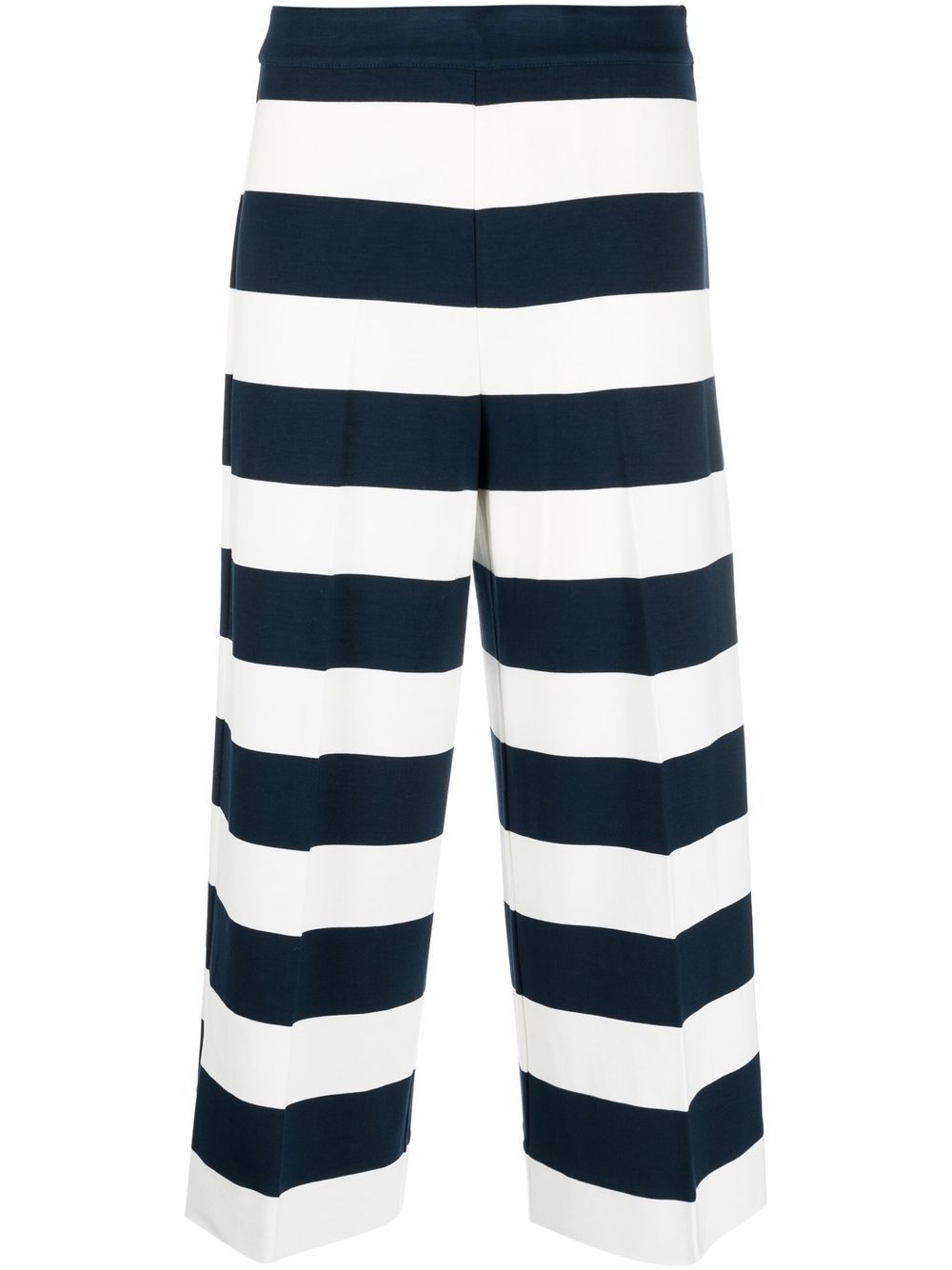 TWINSET striped cropped trousers - Blue von TWINSET