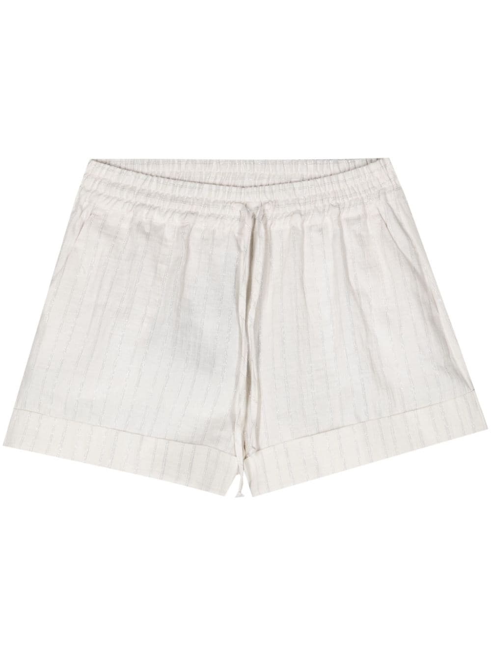TWINSET striped drawstring shorts - White von TWINSET