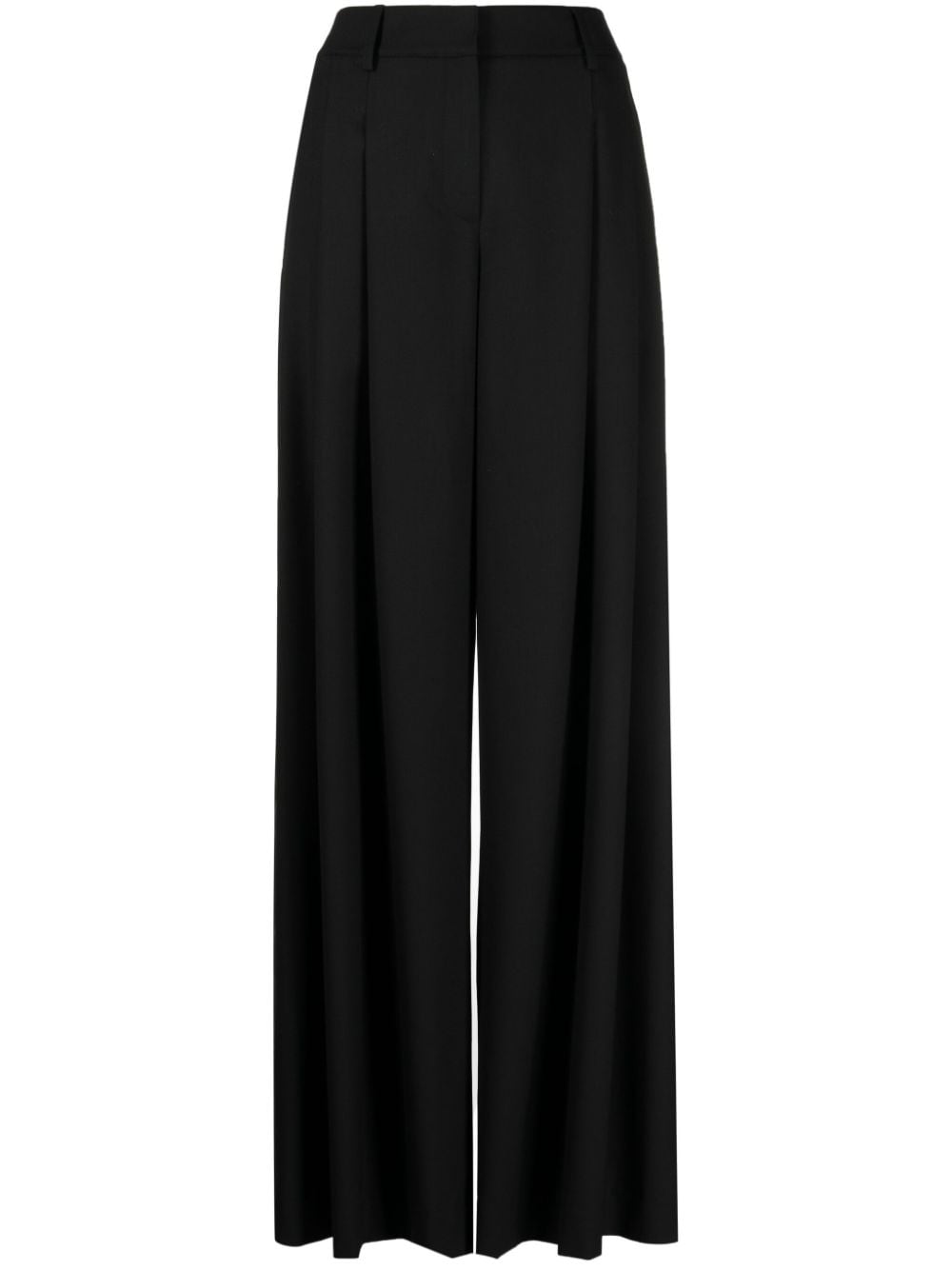 TWP Didi Tux pleated wide-leg trousers - Black von TWP