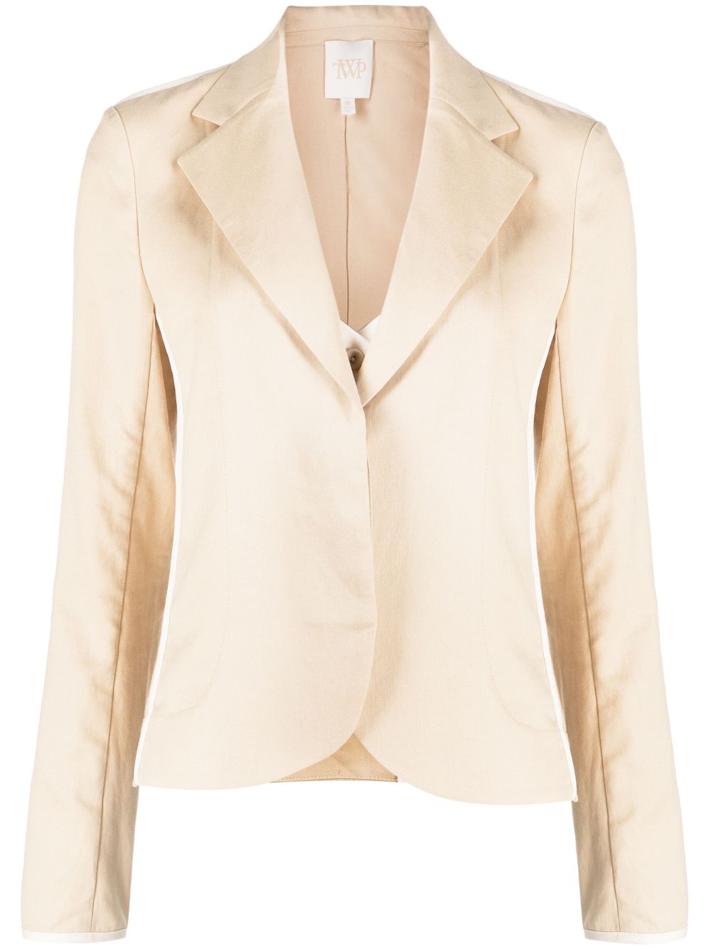 TWP chambray single-breasted blazer - Neutrals von TWP