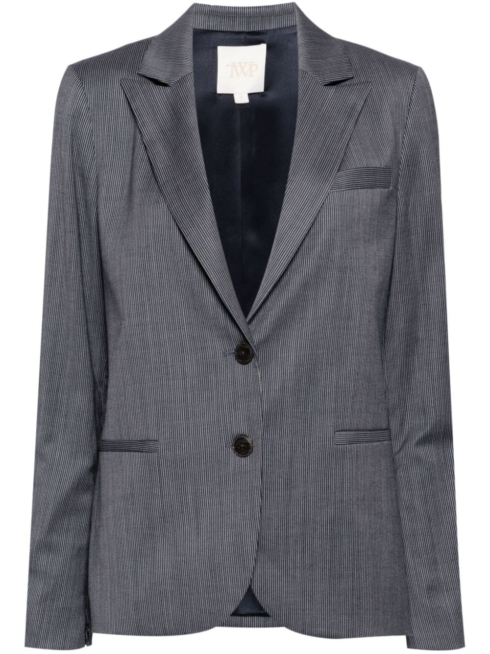 TWP pinstripe silk blazer - Blue von TWP