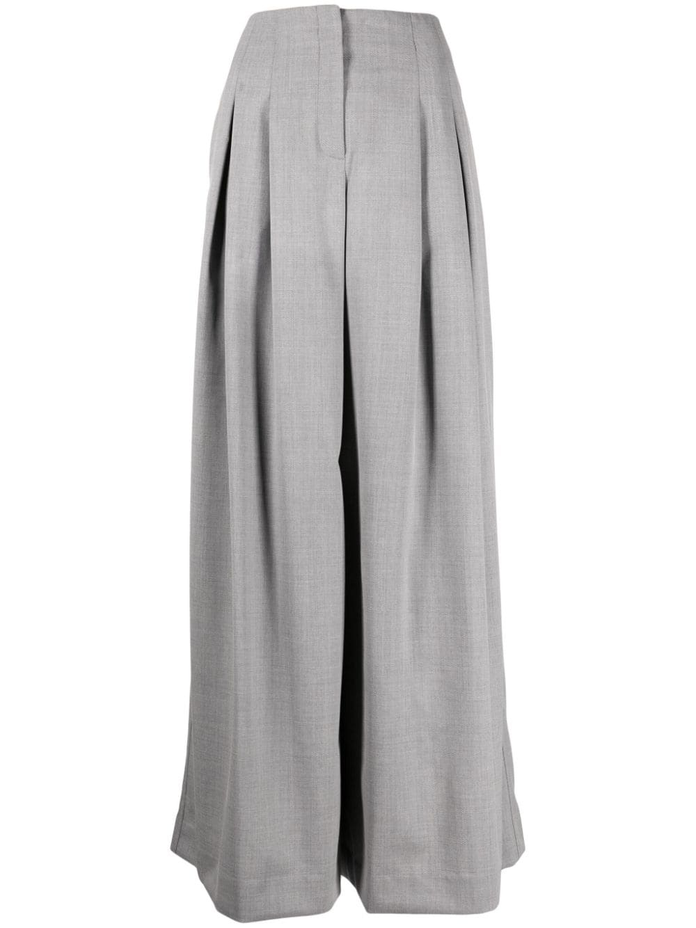 TWP pleated palazzo trousers - Grey von TWP
