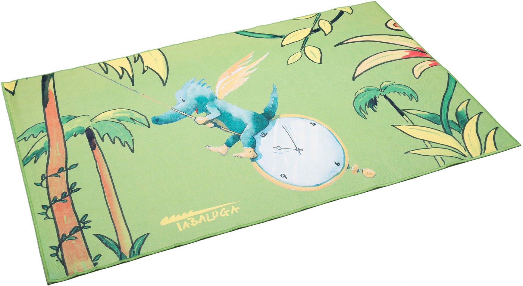 TABALUGA Kinderteppich »Drache Tabaluga Zeit, grün«, rechteckig, 4 mm Höhe, bedruckt, waschbar, Kinderzimmer TABALUGA Kinderteppich »Drache Tabaluga Zeit, grün«, rechteckig, 4 mm Höhe, bedruckt, waschbar, Kinderzimmer von Tabaluga