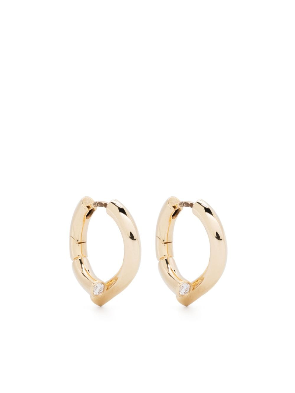 Tabayer 18kt yellow gold Oera diamond hoop earrings von Tabayer