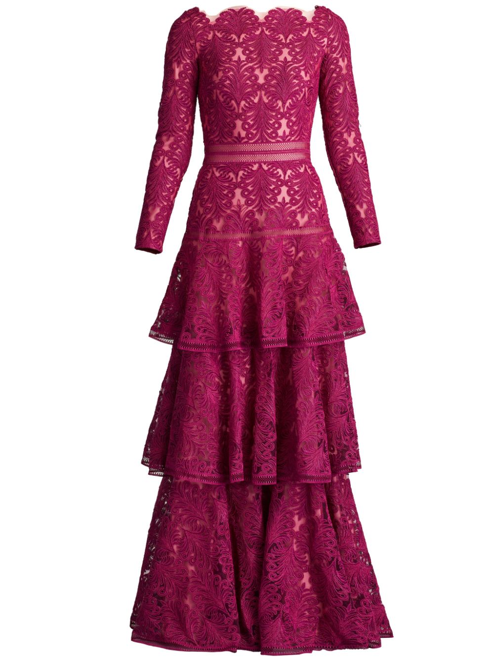 Tadashi Shoji Talita tiered gown - Pink von Tadashi Shoji