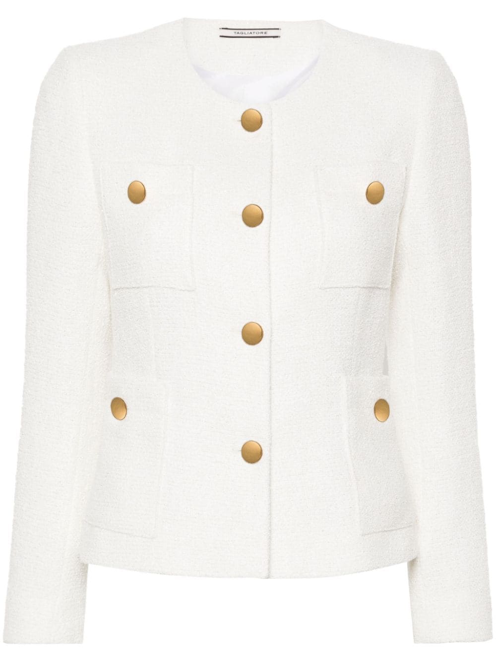 Tagliatore Beverly tweed jacket - White von Tagliatore