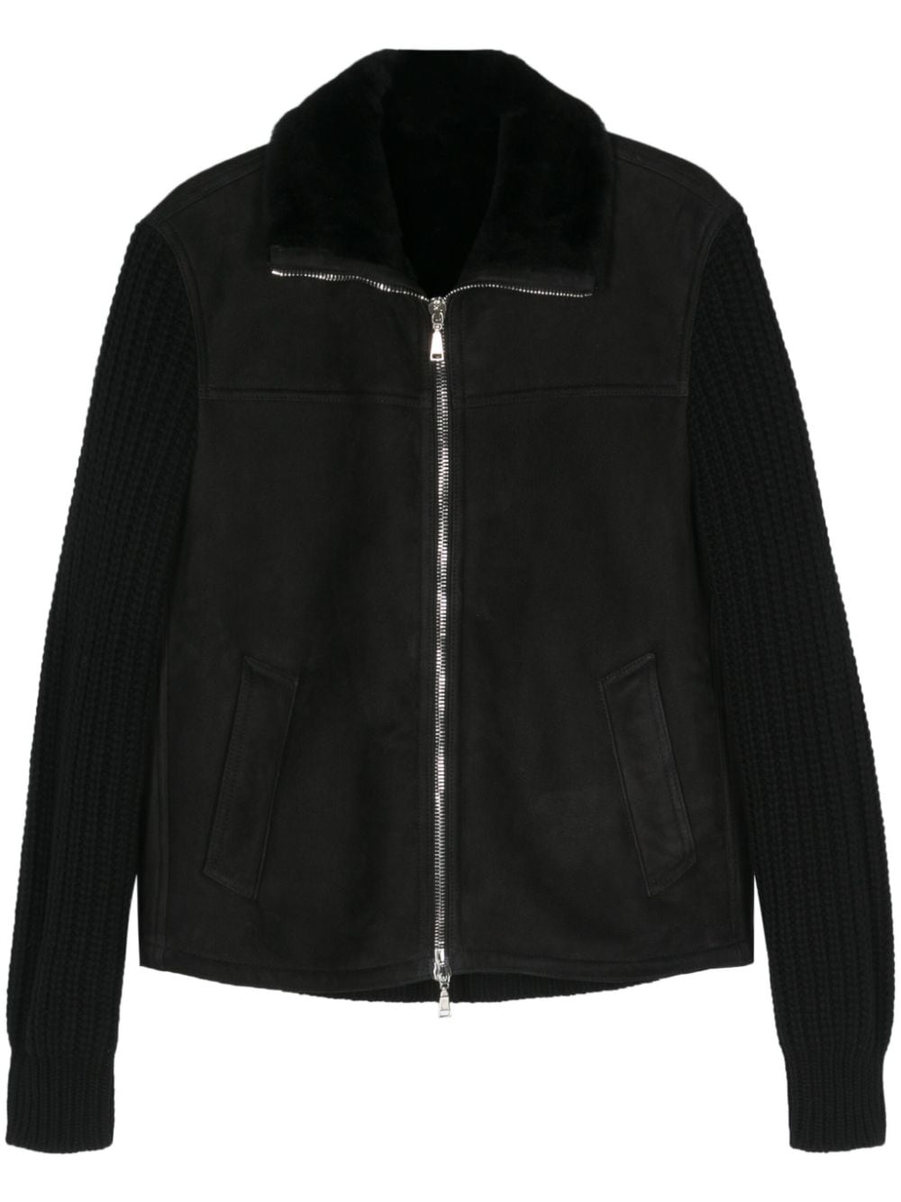 Tagliatore Bobby suede jacket - Black von Tagliatore