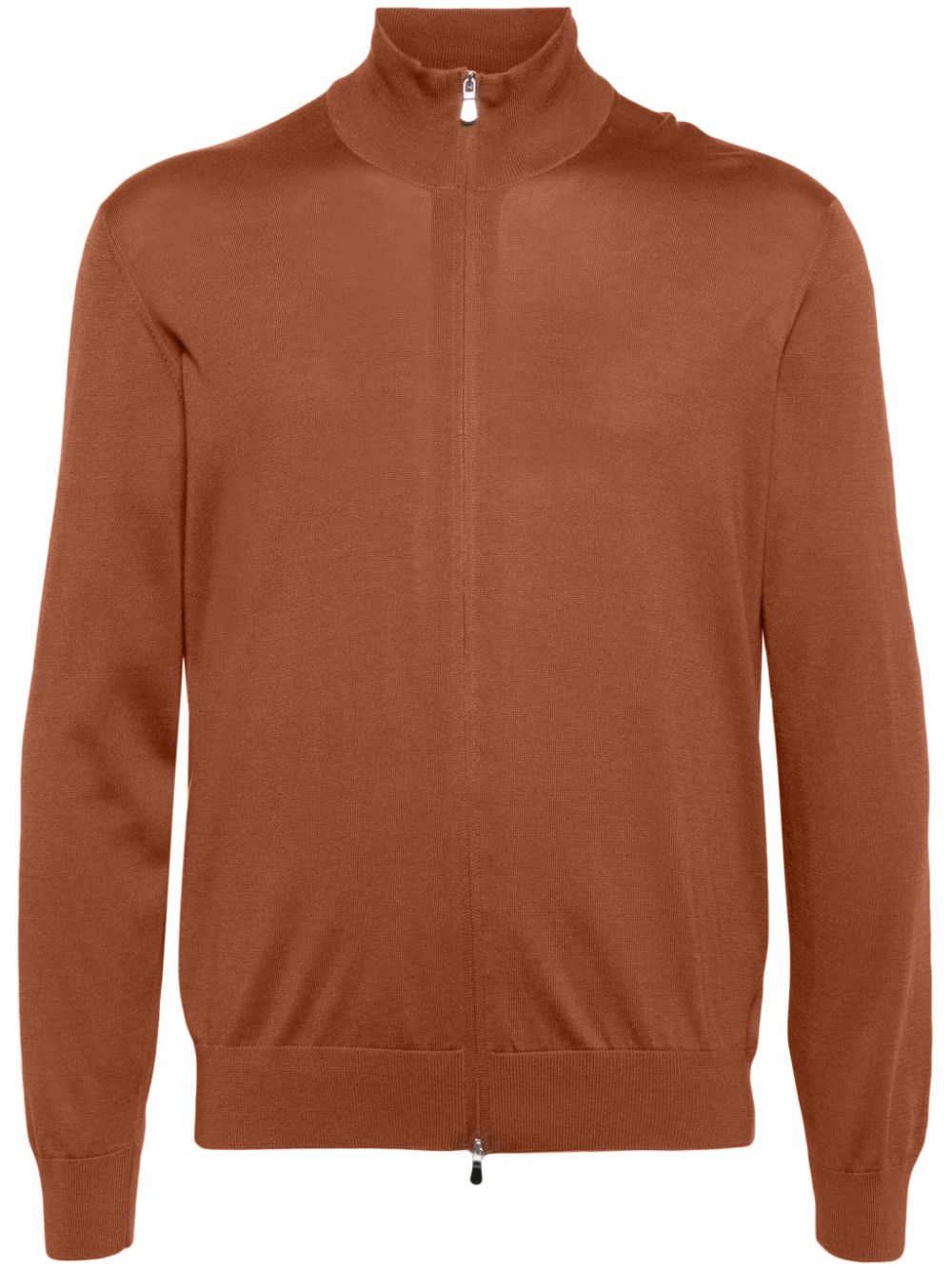 Tagliatore Cage zip-up cardigan - Brown von Tagliatore