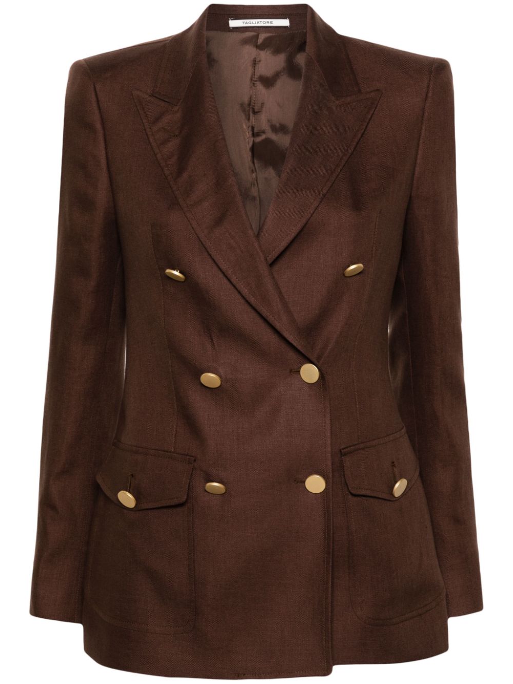 Tagliatore Hilda double-breasted blazer - Brown von Tagliatore