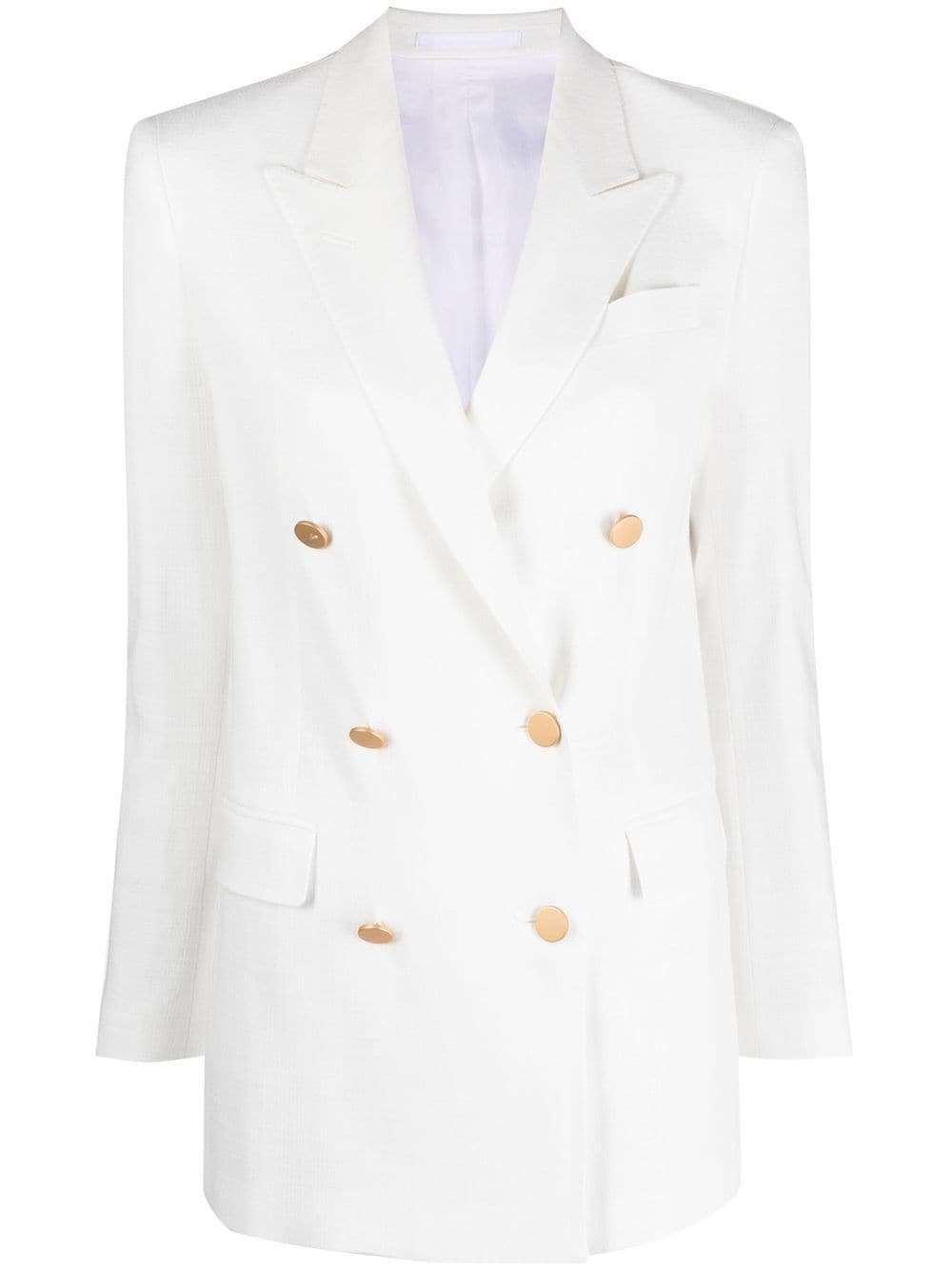 Tagliatore double-breasted peak-lapel blazer - White von Tagliatore