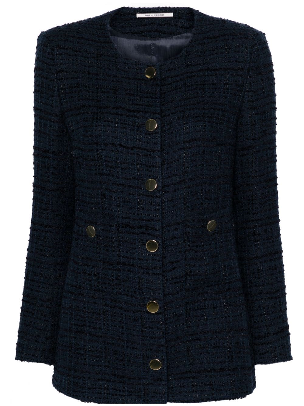 Tagliatore Janette tweed jacket - Blue von Tagliatore