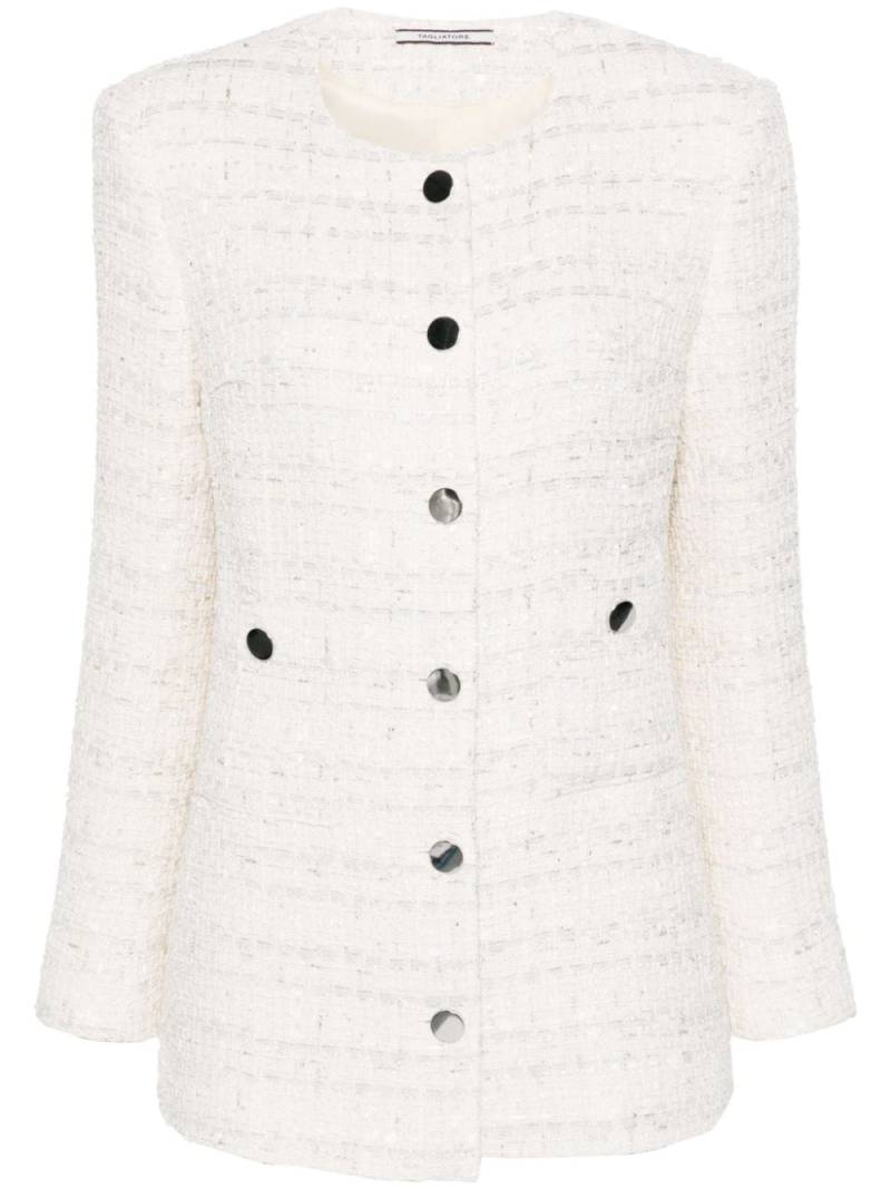 Tagliatore Janette tweed jacket - Neutrals von Tagliatore