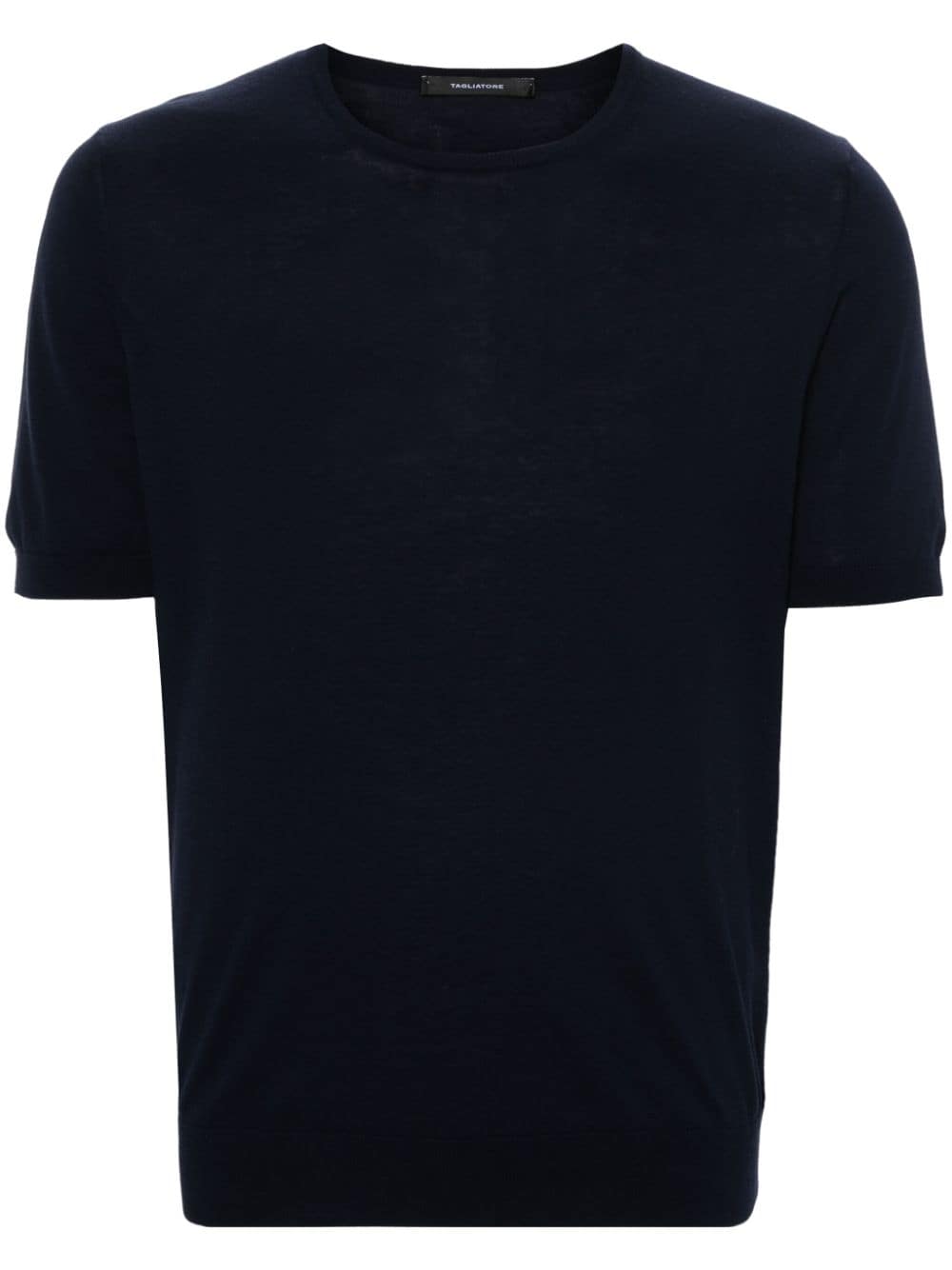 Tagliatore Josh fine-knit cotton T-shirt - Blue von Tagliatore