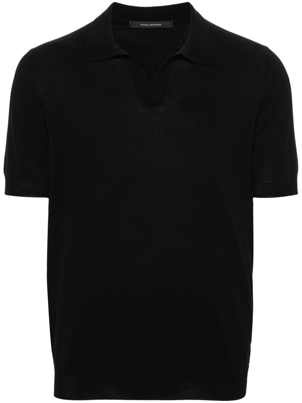 Tagliatore Keith knitted polo shirt - Black von Tagliatore