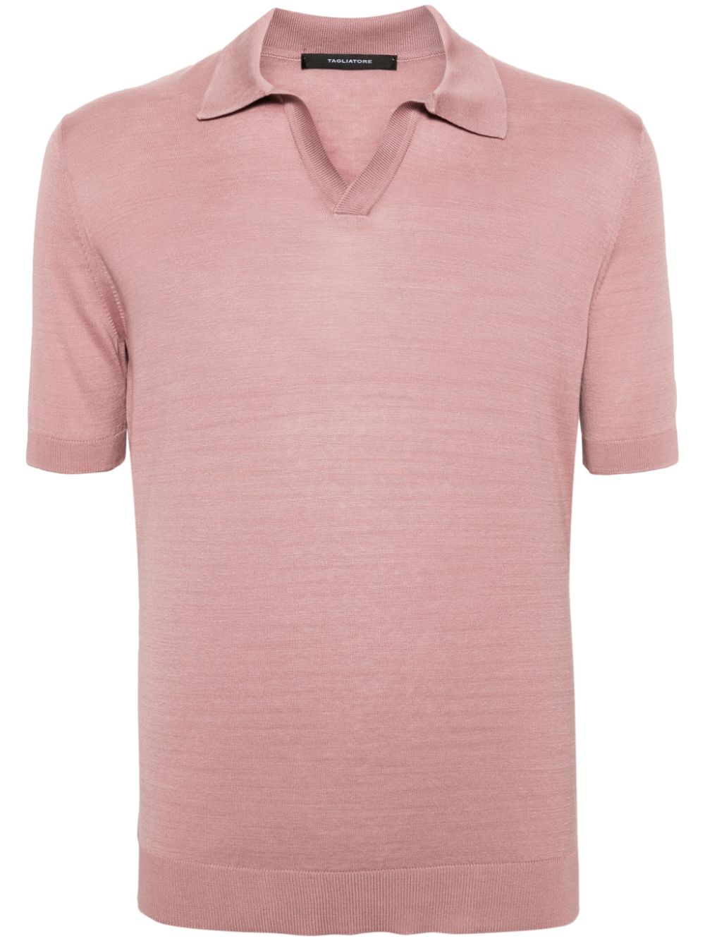 Tagliatore Keith silk polo shirt - Pink von Tagliatore